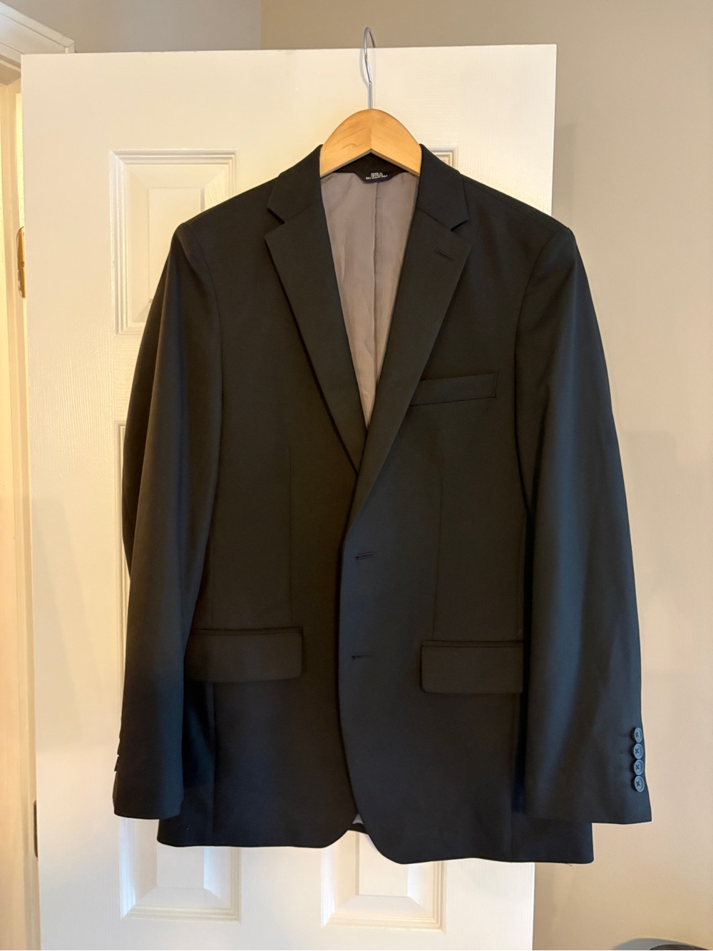 Haggar Men's Black Single-Breasted Suit Jacket